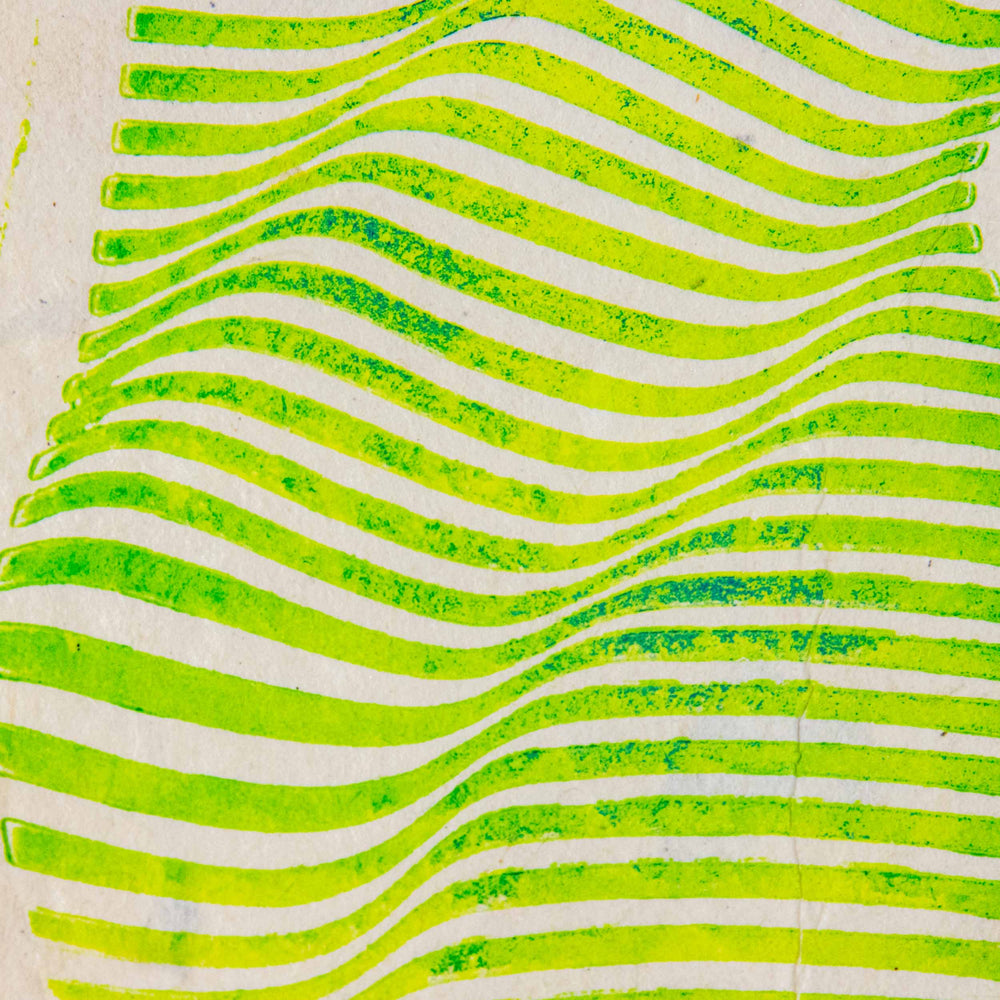 Abstract Stripes Waves Print on Handmade Paper - Illustrated Things by Esther