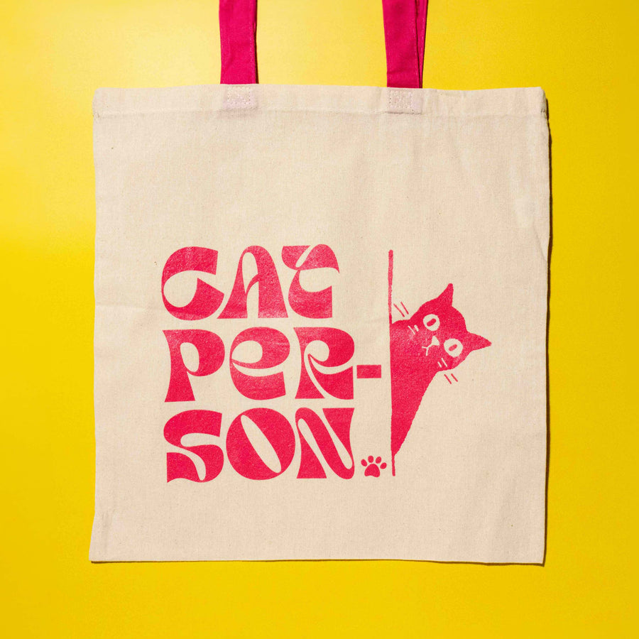 Cat Person Tote Bag - Illustrated Things by Esther