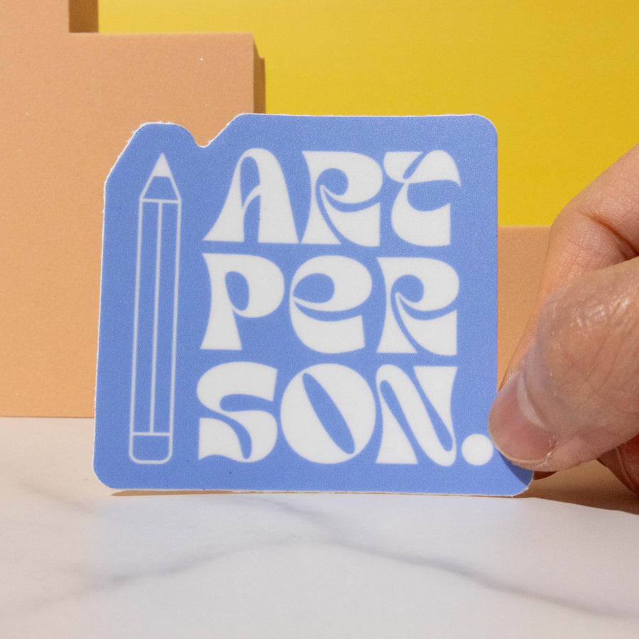 Illustrated Art Person Sticker - Illustrated Things by Esther