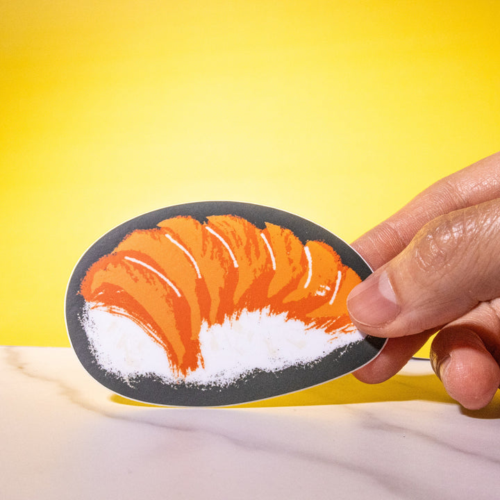 Illustrated Salmon Sushi Sticker - Illustrated Things by Esther